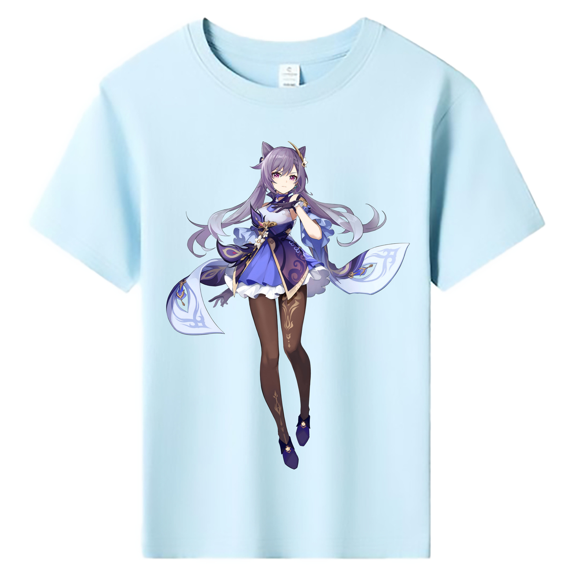 げんし神 刻晴 こくせい genshin Kokusei 綿100％キッズTシャツ（フロントプリント）